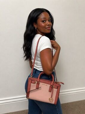 Michael Kors Dillon Small Satchel - Dusty Rose & Pink